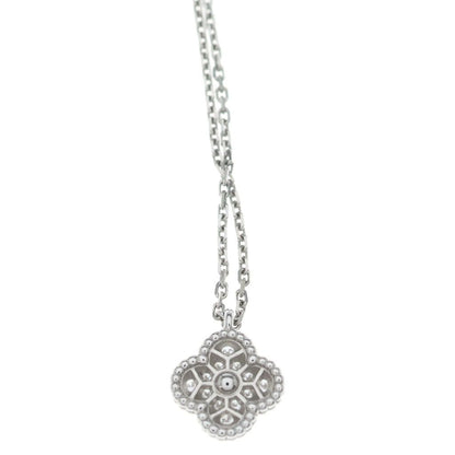 Van Cleef & Arpels Sweet Alhambra Diamond Necklace 18k White Gold — view 3