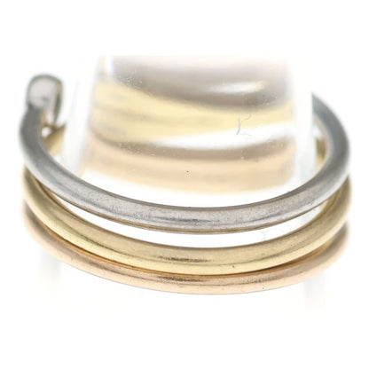 Louis Vuitton Monogram Idylle Trinity Ring Triple Strand 18k Yellow Gold WG PG — view 2