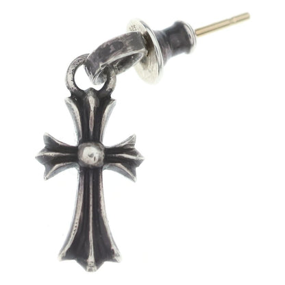Chrome Hearts Bby Pprchn Baby Fat Cross Drop Earrings Silver