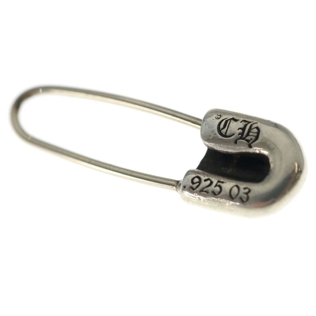 Chrome Hearts ER Safety Pin Silver Earrings — view 5