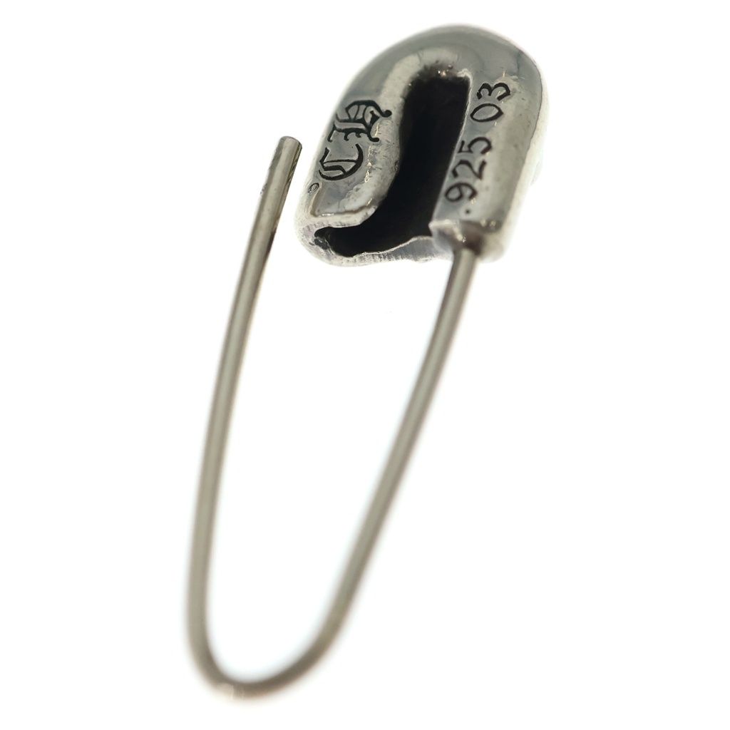 Chrome Hearts ER Safety Pin Silver Earrings — view 6
