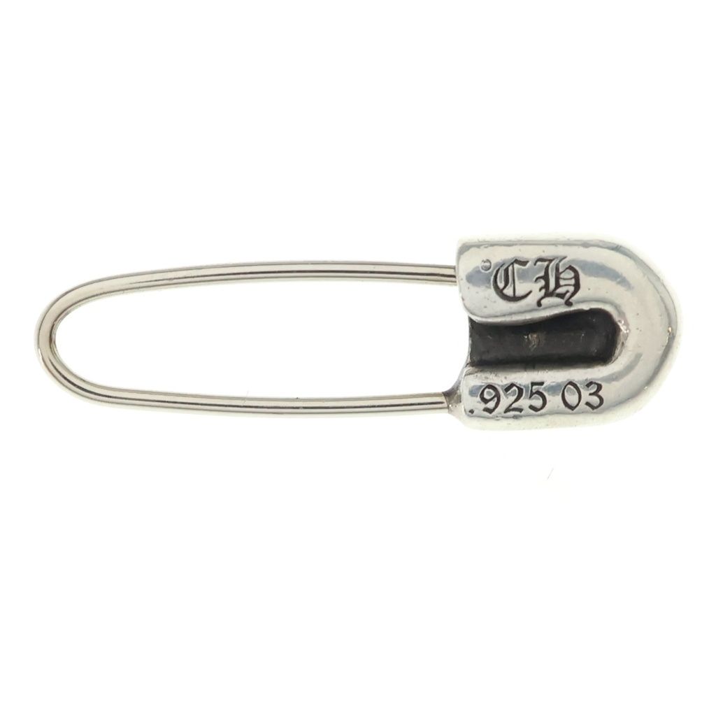 Chrome Hearts ER Safety Pin Silver Earrings — view 2