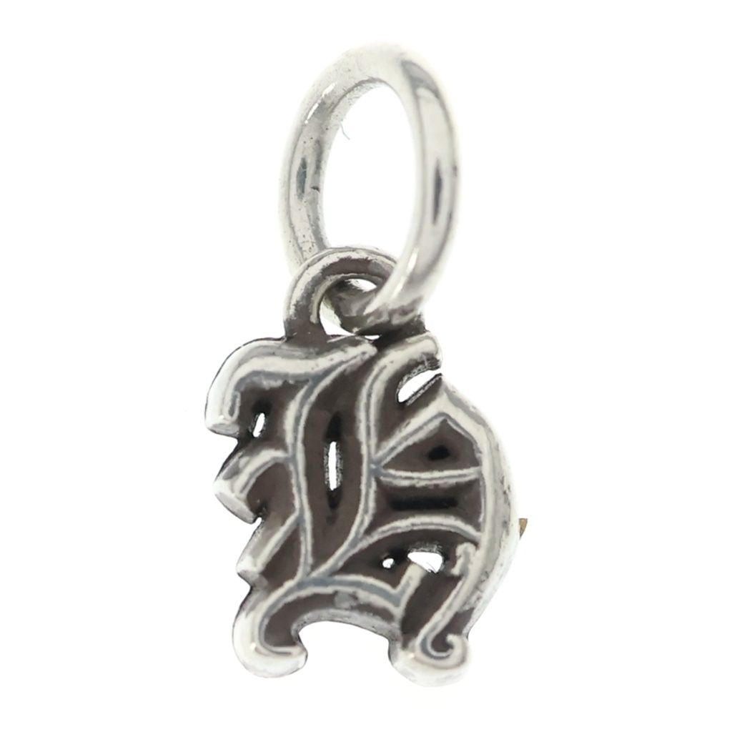 Chrome Hearts Stack Alphabet Charm Keychain