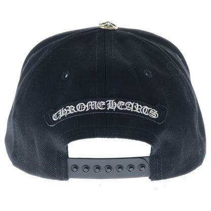 Chrome Hearts Trucker Cap Scroll Label Embroidery Denim Hat Black — view 2