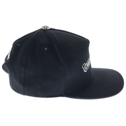 Chrome Hearts Trucker Cap Scroll Label Embroidery Denim Hat Black — view 3