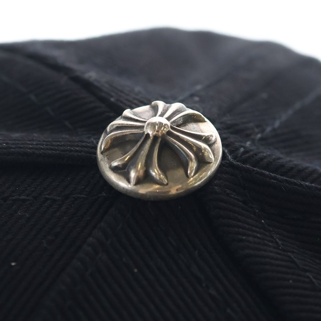Chrome Hearts Trucker Cap Scroll Label Embroidery Denim Hat Black — view 6