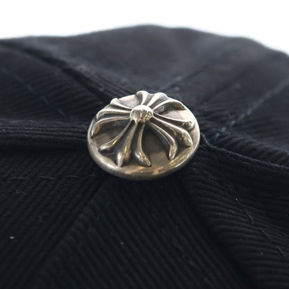 Chrome Hearts Trucker Cap Scroll Label Embroidery Denim Hat Black — view 6