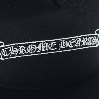 Chrome Hearts Trucker Cap Scroll Label Embroidery Denim Hat Black — view 7