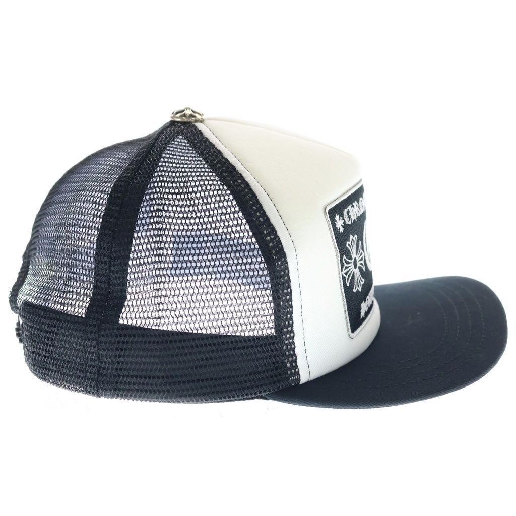 Chrome Hearts Trucker Cap CH Patch Mesh Truck Khaki Cap Hat Black White — view 3