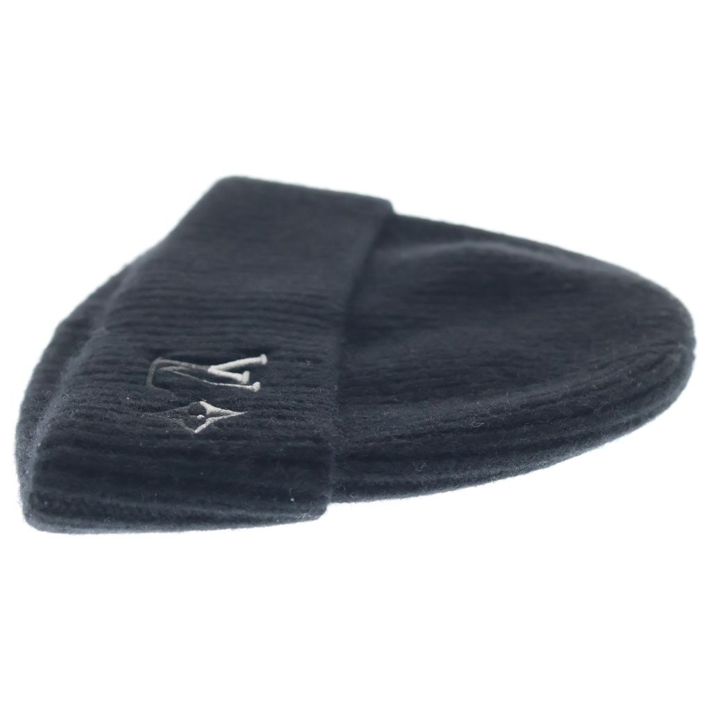 Louis Vuitton Cashmere LV Dual Beanie Knit Hat Black — view 3