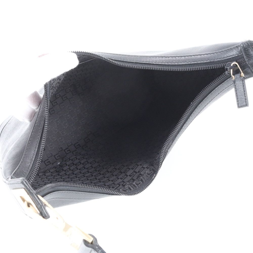 Gucci Leather Shoulder Bag Hand Black — view 7