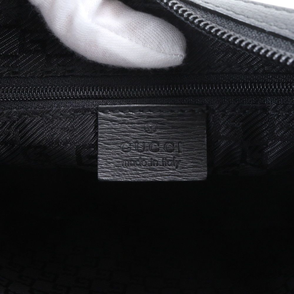 Gucci Leather Shoulder Bag Hand Black — view 8