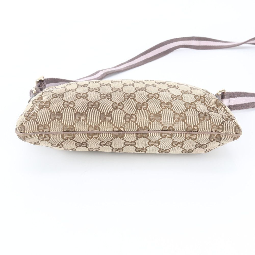 Gucci GG Canvas Leather Shoulder Bag Crossbody Hand Tote — view 4