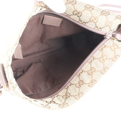 Gucci GG Canvas Leather Shoulder Bag Crossbody Hand Tote — view 6