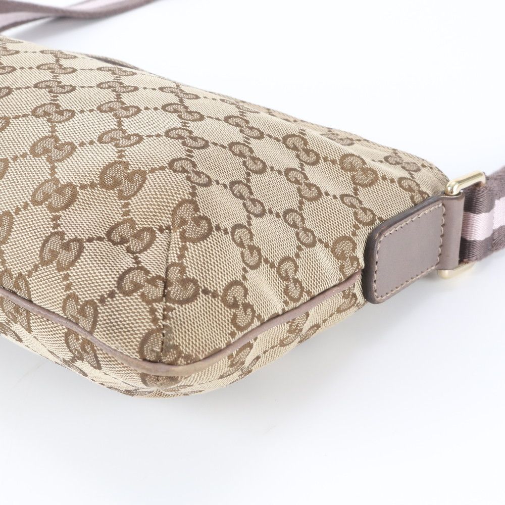 Gucci GG Canvas Leather Shoulder Bag Crossbody Hand Tote — view 3