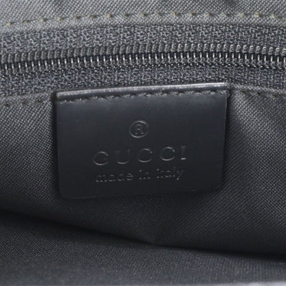 Gucci Bambu GG Nylon 002 Leather Tote Shoulder Hand Black — view 8