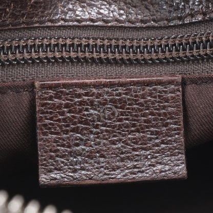 Gucci GG Canvas Leather Shoulder Bag Crossbody Messenger Brown — view 8