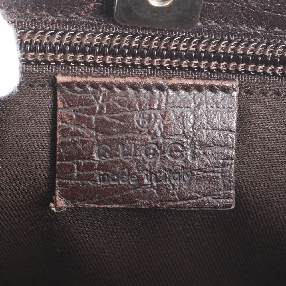 Gucci GG Supreme Leather Tote Shoulder Hand Brown — view 8