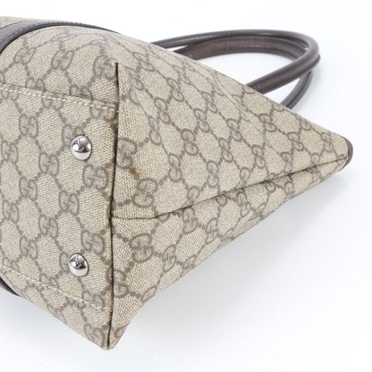 Gucci GG Supreme Leather Tote Shoulder Hand Brown — view 4