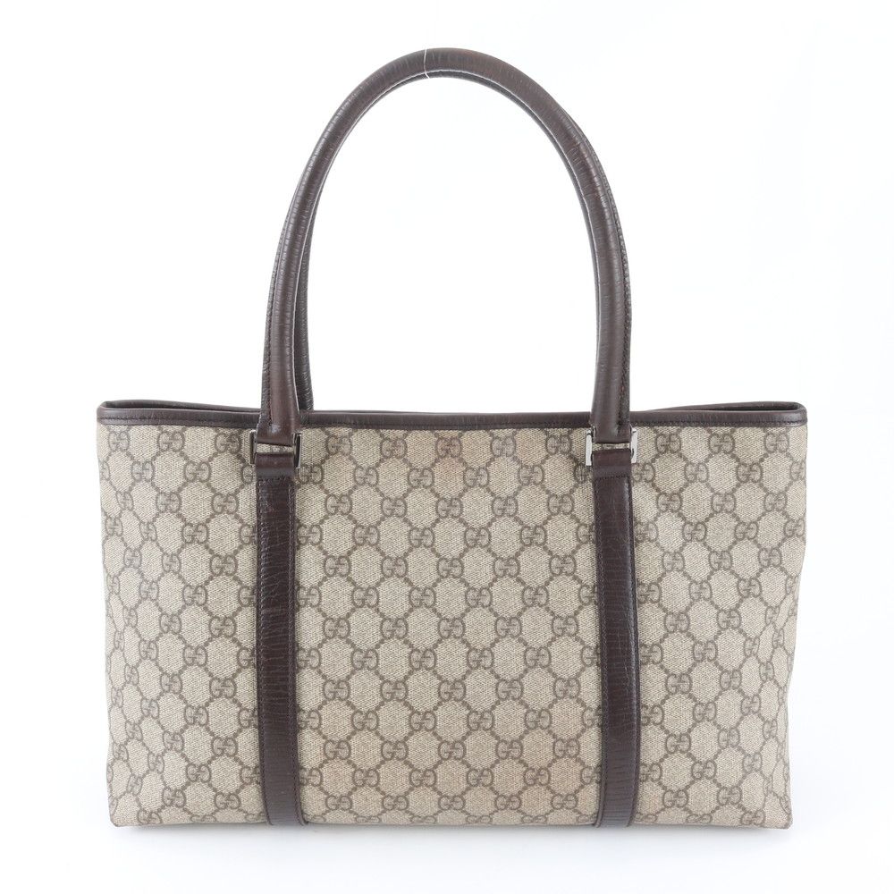 Gucci GG Supreme Leather Tote Shoulder Hand Brown — view 3