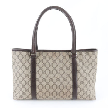 Gucci GG Supreme Leather Tote Shoulder Hand Brown — view 3
