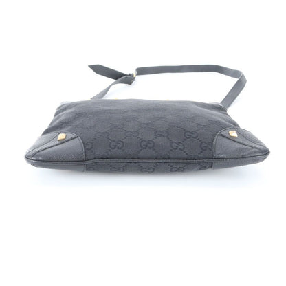 Gucci GG Canvas Studs Leather Shoulder Bag Crossbody Black — view 5