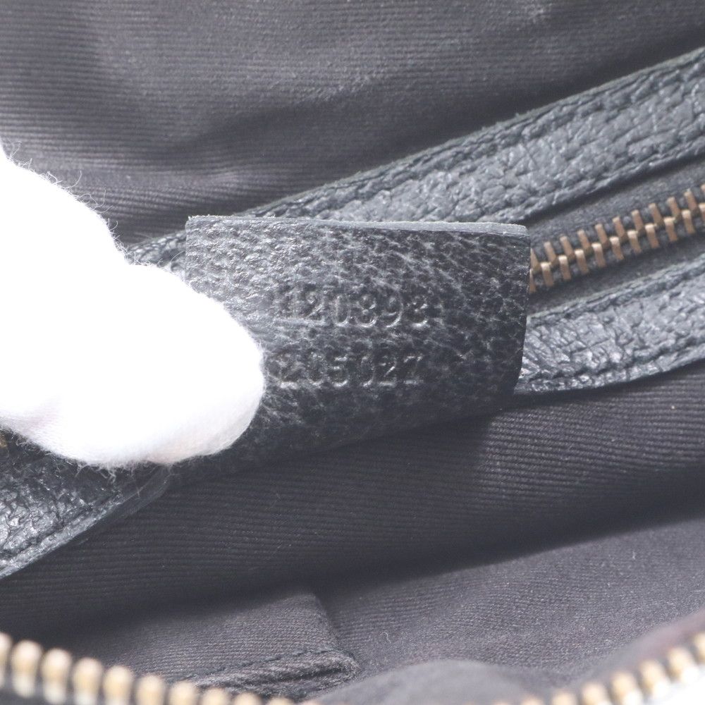 Gucci GG Canvas Studs Leather Shoulder Bag Crossbody Black — view 9