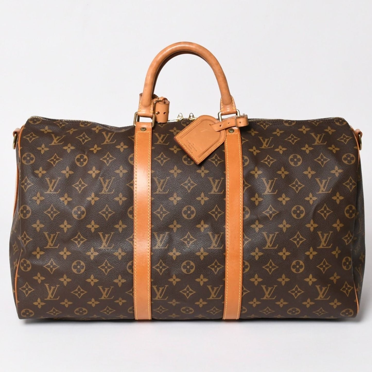 Louis Vuitton Keepall Bandouliere 50 Boston Bag Monogram Vachetta Leather