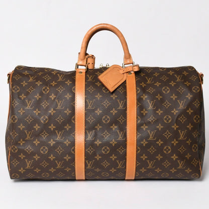 Louis Vuitton Keepall Bandouliere 50 Boston Bag Monogram Vachetta Leather
