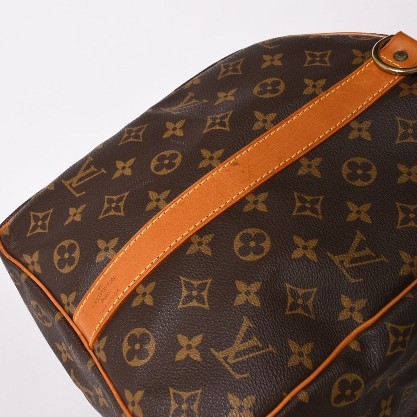 Louis Vuitton Keepall Bandouliere 50 Boston Bag Monogram Vachetta Leather — view 6