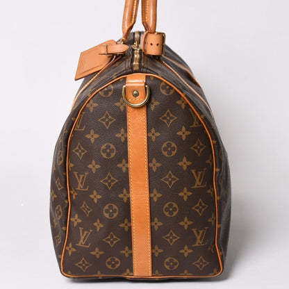 Louis Vuitton Keepall Bandouliere 50 Boston Bag Monogram Vachetta Leather — view 4
