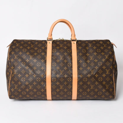 Louis Vuitton Keepall 55 Boston Bag Monogram Brown Gold