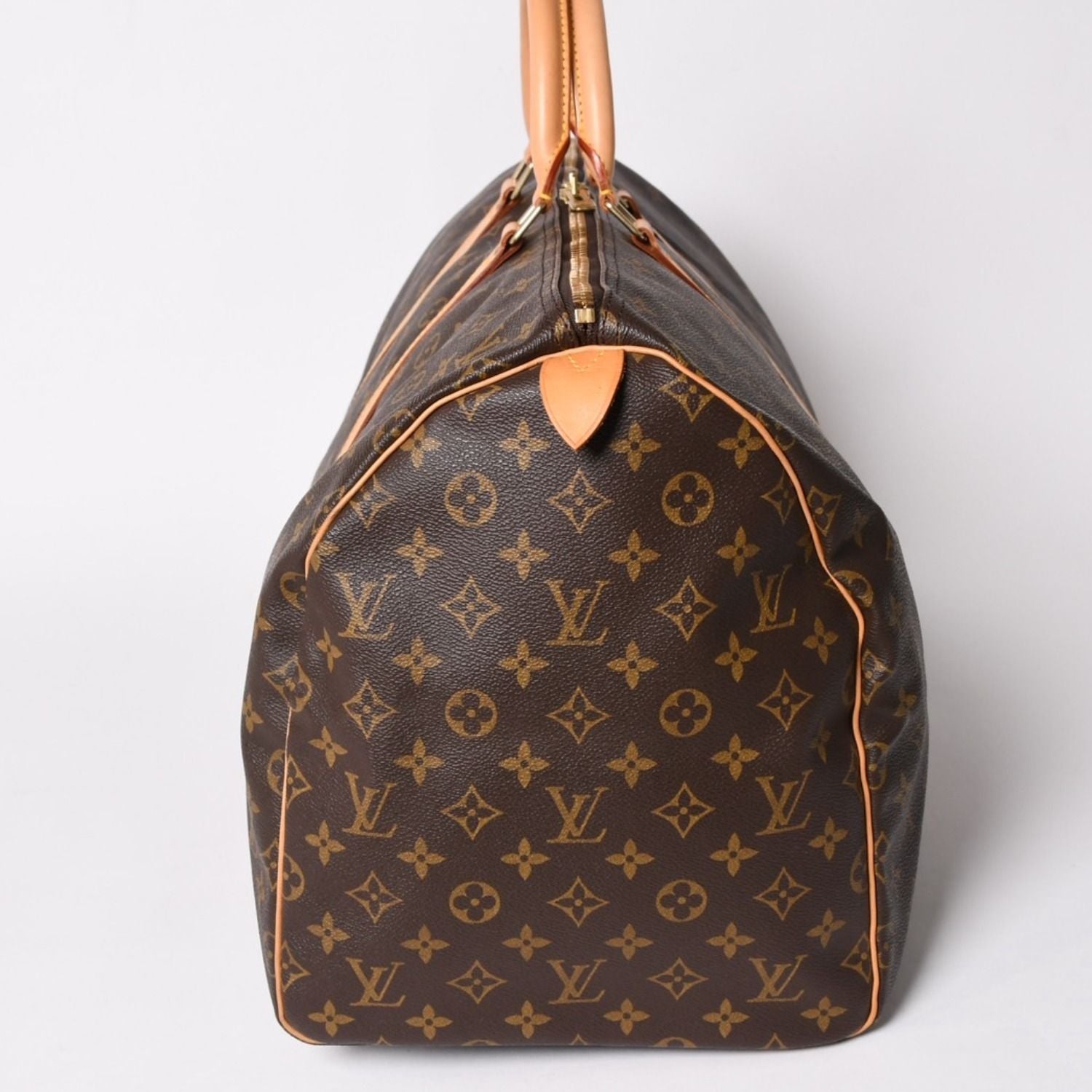 Louis Vuitton Keepall 55 Boston Bag Monogram Brown Gold — view 4