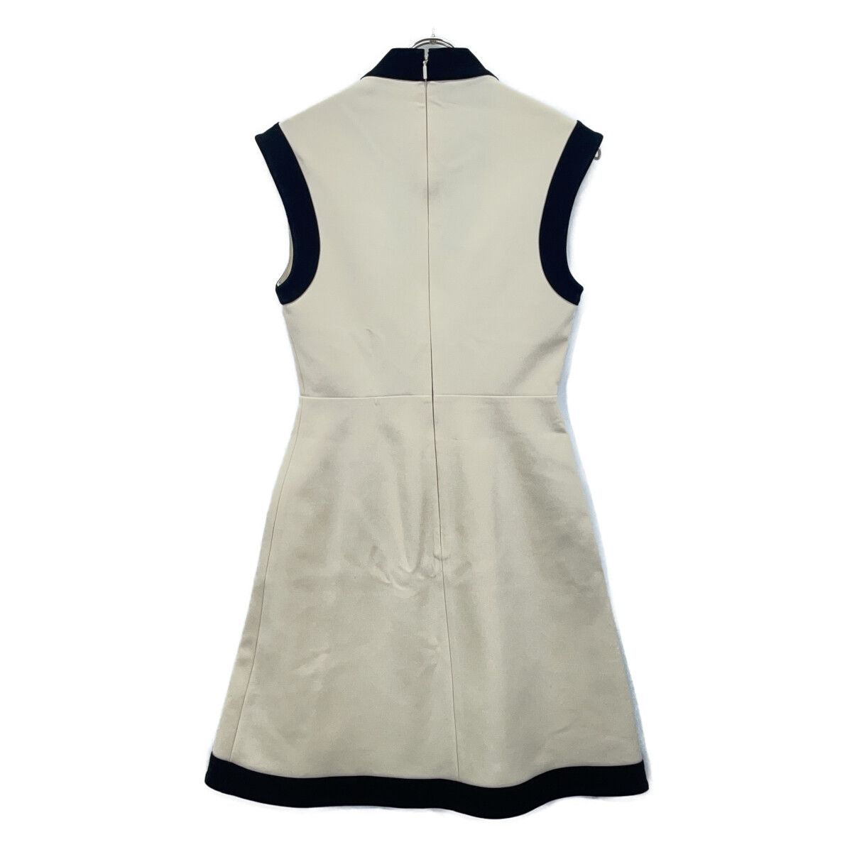 Gucci White GG Belt Jersey Sleeve Dress — view 2