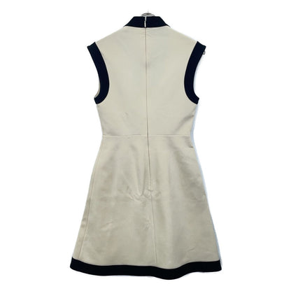 Gucci White GG Belt Jersey Sleeve Dress — view 2