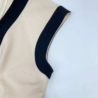 Gucci White GG Belt Jersey Sleeve Dress — view 6