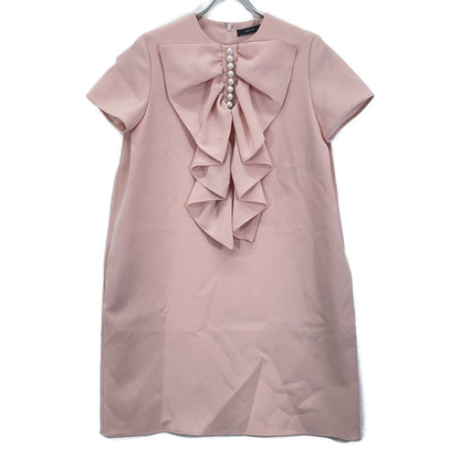 Gucci White GG Belt Jersey Sleeve Dress — view 8