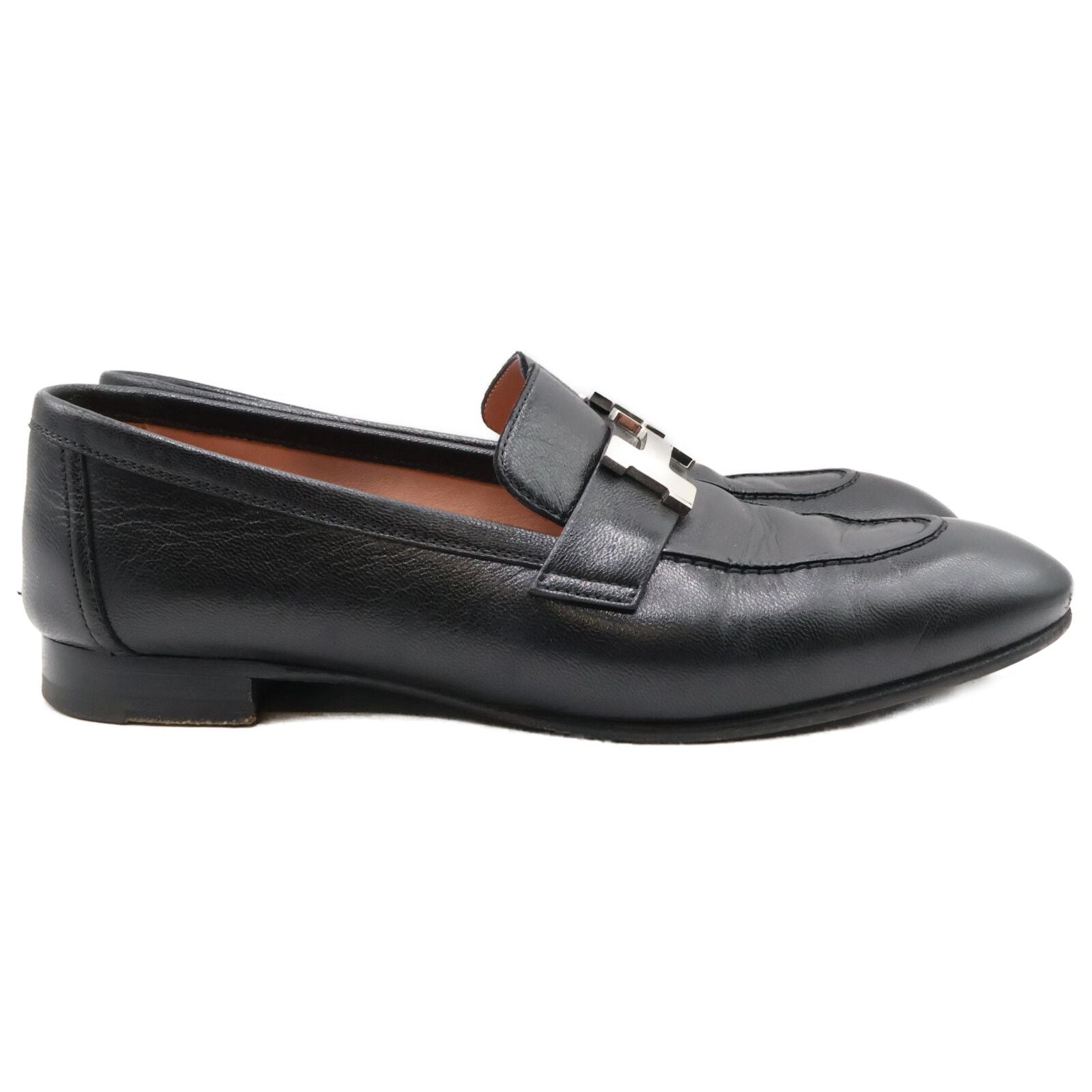 Hermes Moccasins Paris Chevre Leather Loafers — view 3