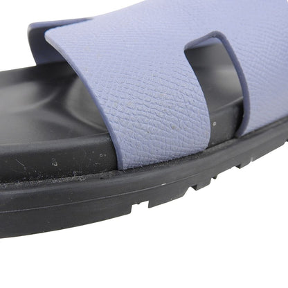 Hermes Like Chypre Sandals Shoes Blue Black — view 5