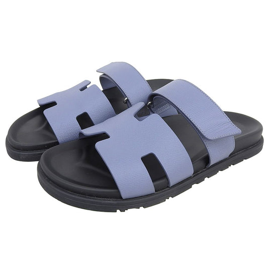 Hermes Like Chypre Sandals Shoes Blue Black
