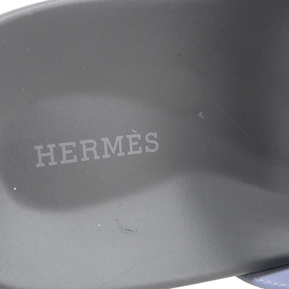 Hermes Like Chypre Sandals Shoes Blue Black — view 4