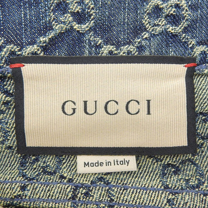 Gucci GG Denim Skirt Blue Yellow 38 — view 5
