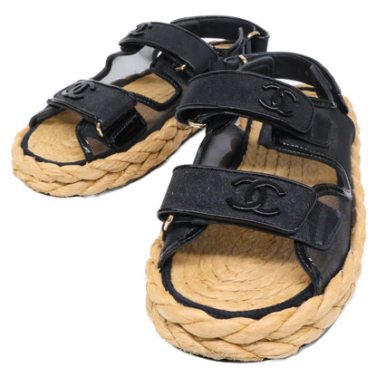 Chanel CC Logo Mesh Sandals