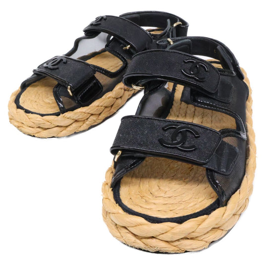 Chanel CC Logo Mesh Sandals