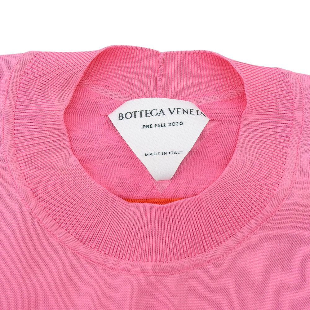 Bottega Veneta Viscose Drop Top Dress Top Bicolor Top Pink Red XS — view 3