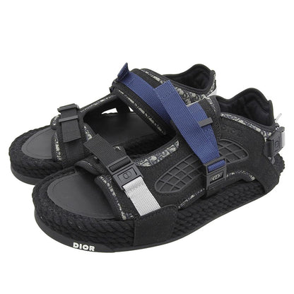 Dior Atlas Oblique Belt Sandals Black