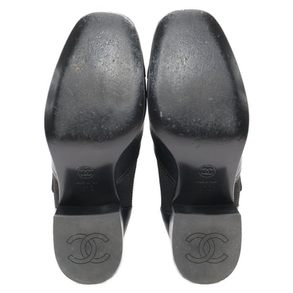Chanel Imitation Pearl Side Gore Boots 37c — view 7