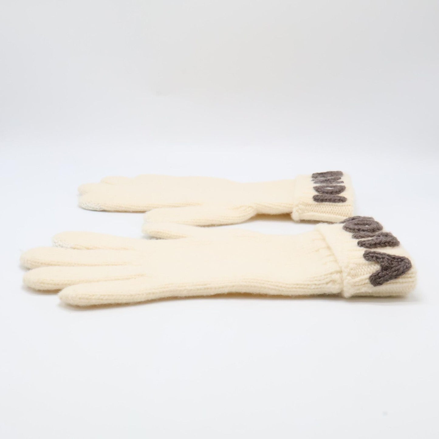 Fendi Logo Wool S Gloves — view 4