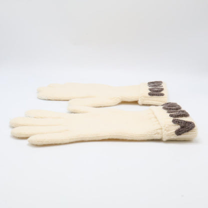 Fendi Logo Wool S Gloves — view 4