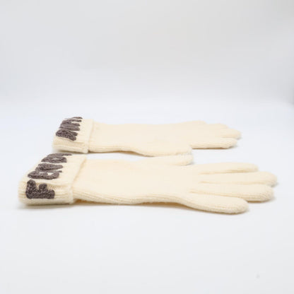 Fendi Logo Wool S Gloves — view 2
